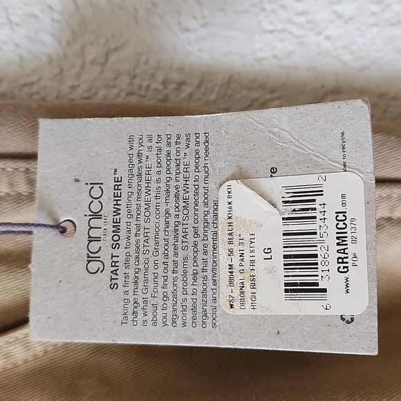 GRAMICCI Vintage G Series Orig High Rise Khaki Pant Sz Large 31 Inch Length NWT - Picture 8 of 16